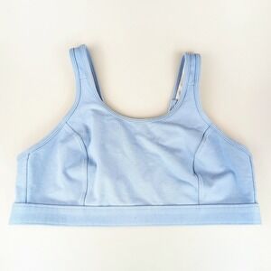 Vintage Moving Comfort Blue Sports Bra Hook Closure Adjustable Activewear 40C